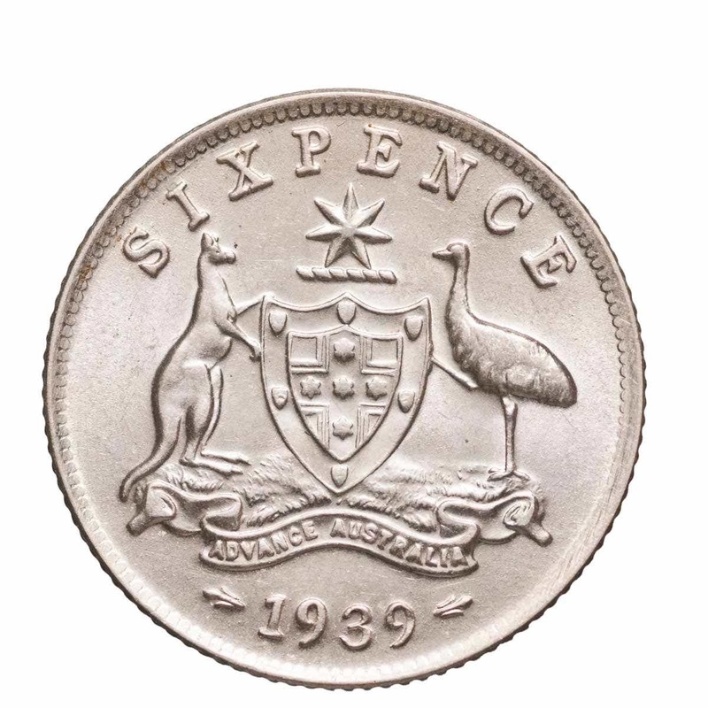 1939 Sixpence Uncirculated