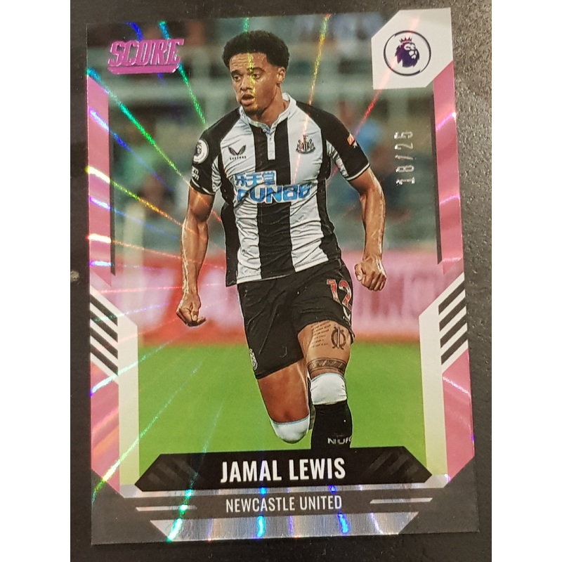 2021-22 Panini Score Premier League Jamal Lewis #42 Pink Laser Parallel /25 Trading Card