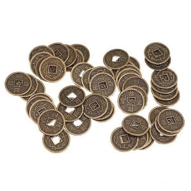 2×50 Pieces Alloy Chinese Fortune Feng -ching s Souvenir 2cm