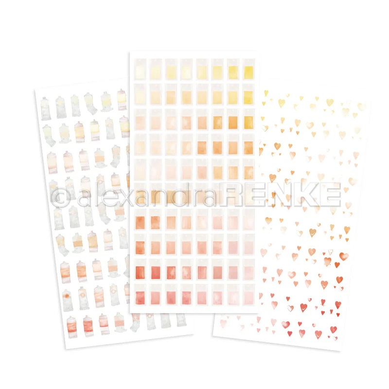Alexandra Renke Rub-On Colour Wonder Yellow-Orange-Red