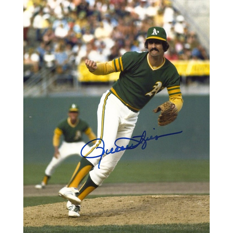 Athletics Hall of Famer ROLLIE FINGERS Signed 8×10 Photo #2 AUTO ~ HOF MVP CY