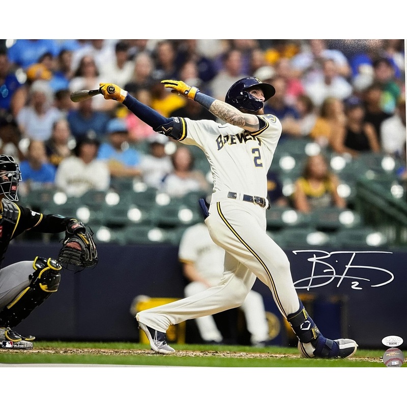 Brewers Infield Prospect BRICE TURANG Signed 16×20 Photo #3 AUTO – JSA