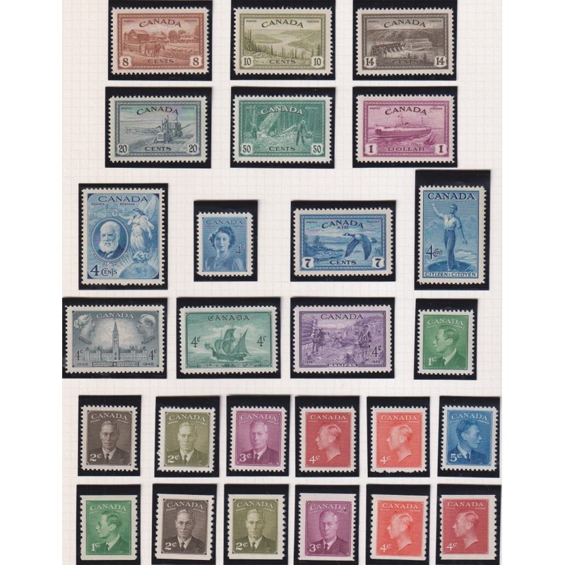 CANADA 1946- 1951  SETS SUPERB UNMOUNTED MINT