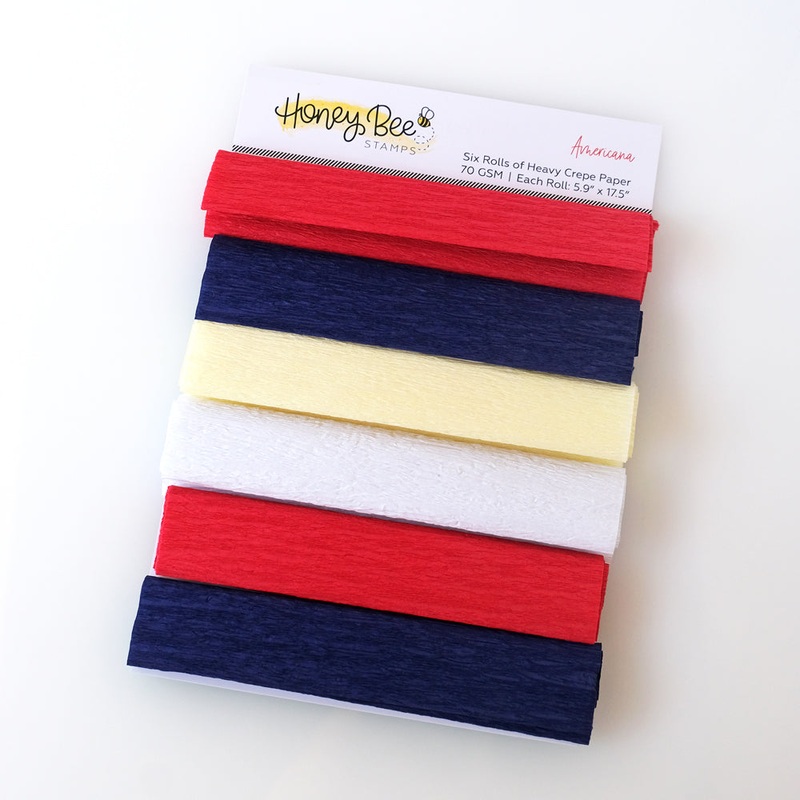 Honey Bee Heavy Crepe Paper – Americana – Retiring