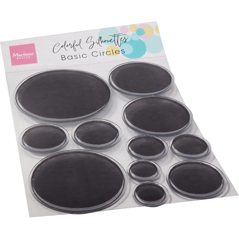 Marianne Design Clear Stamps – Colorful Silhouette – Basic Circles