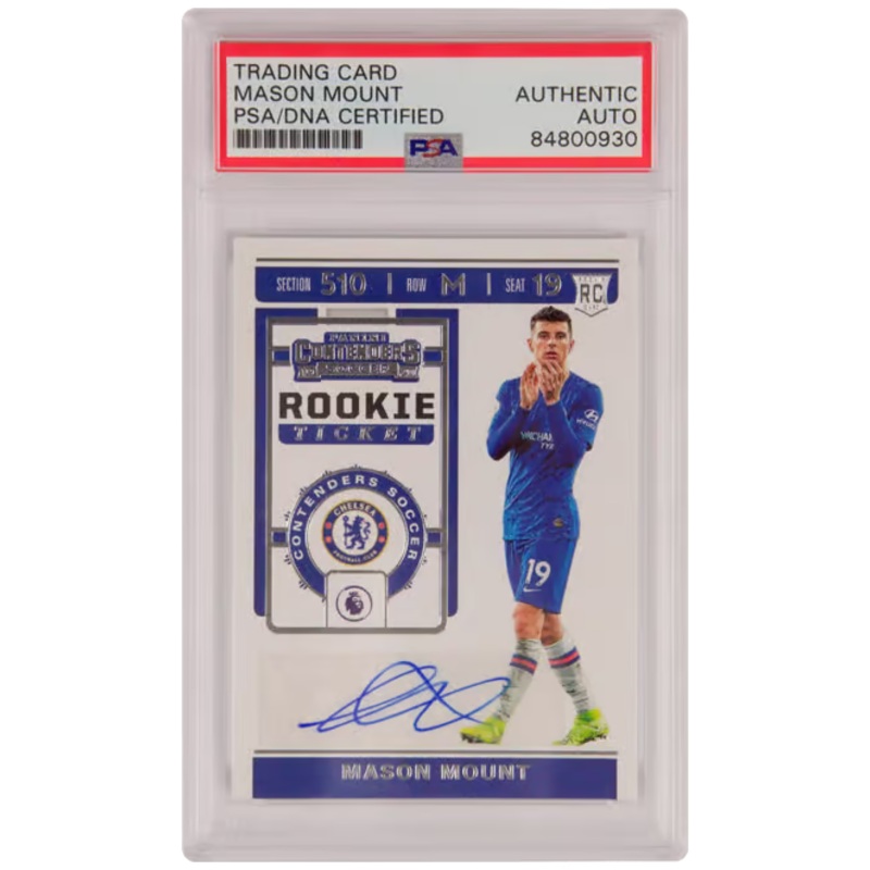 Mason Mount Signed 2019-20 Panini Chronicles Rookie Ticket – PSA Authentic