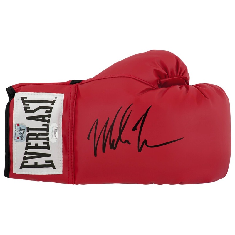 Mike Tyson Signed Everlast Red Boxing Glove – (Beckett COA)