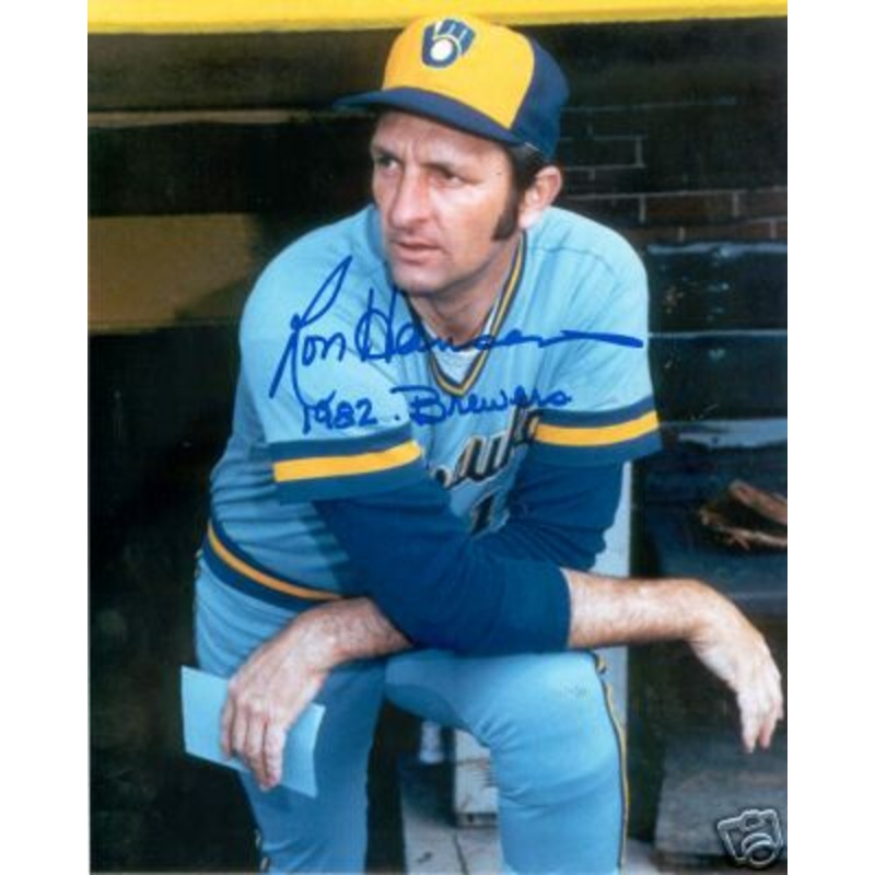 Milwaukee Brewers RON HANSEN Signed 8×10 Photo Auto 82 BREWERS
