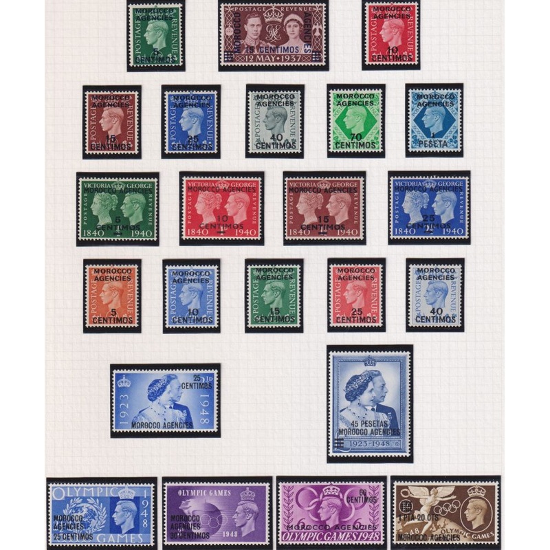 MOROCCO AGENCIES  1937-52 SETS SUPERB UNMOUNTED MINT