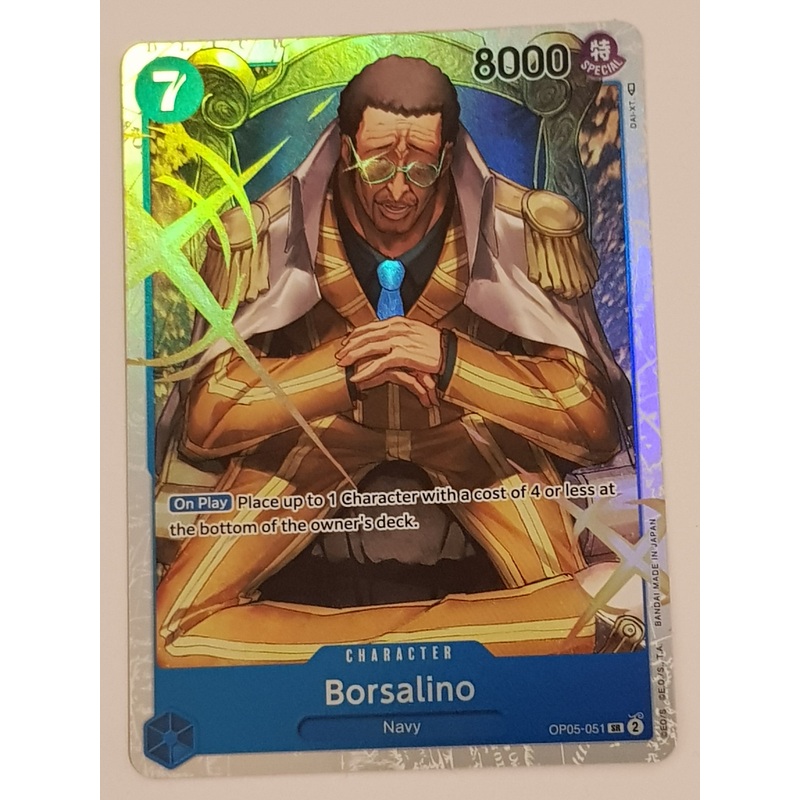 One Piece Card Game OP-05 Awakening of the New Era Borsalino #OP05-051 SR Foil Trading Card