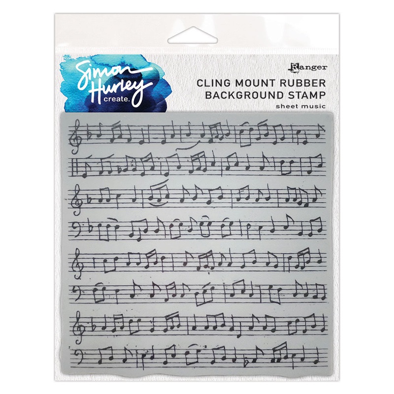 Ranger Simon Hurley create. Background Stamp 6×6 – Sheet Music