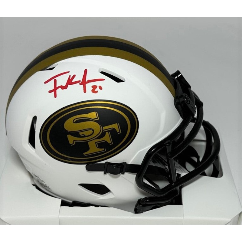 SF 49ers FRANK GORE Signed Riddell LUNAR Speed Mini Helmet AUTO – JSA