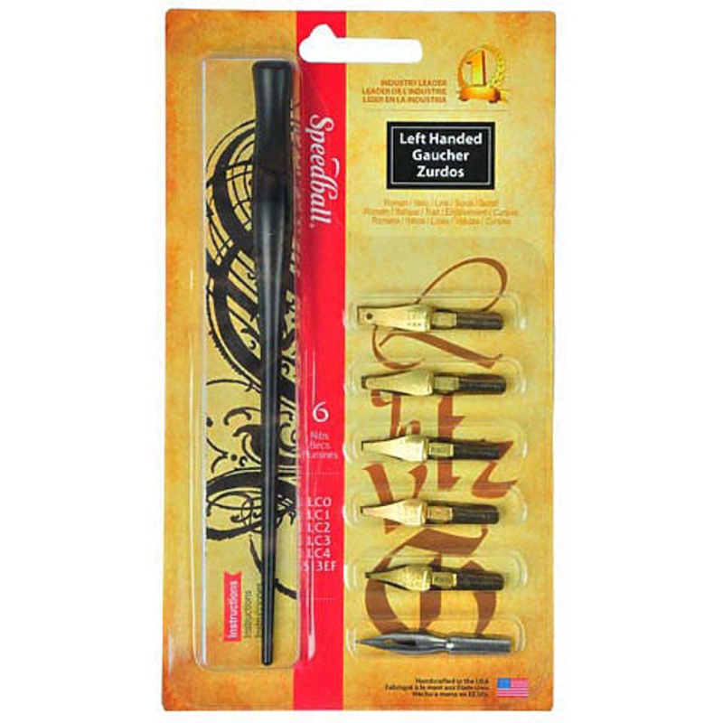 Speedball Left-Handed Dip Pen Set