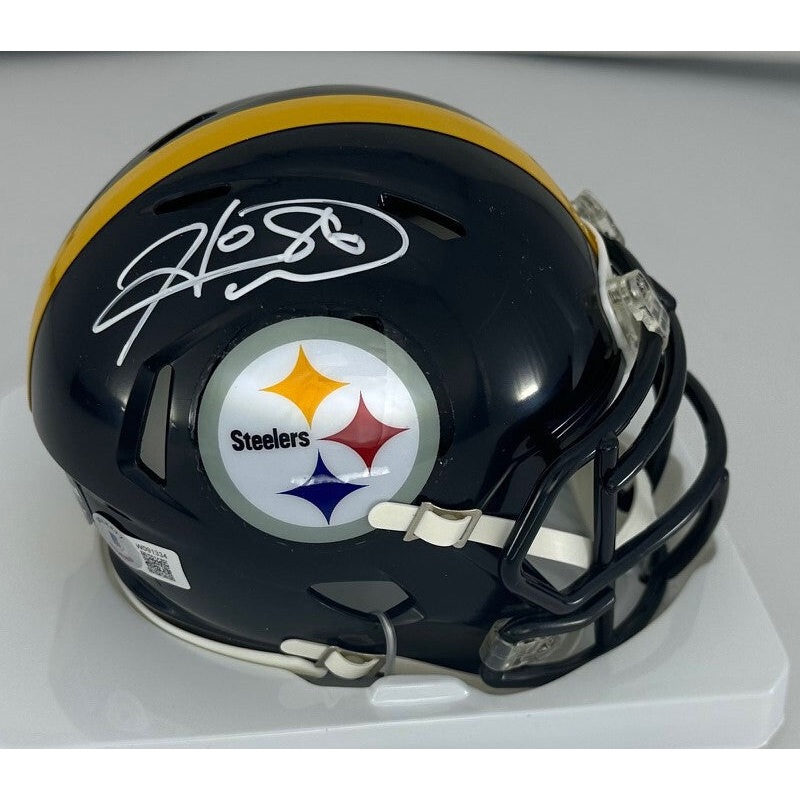 Steelers 2 x SB Champ HINES WARD Signed Riddell Speed Mini Helmet AUTO – BAS