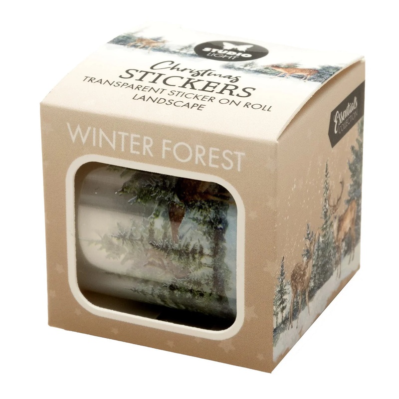 Studio Light Clear Stickers Winter Forest On A Roll Essentials 5 Meter