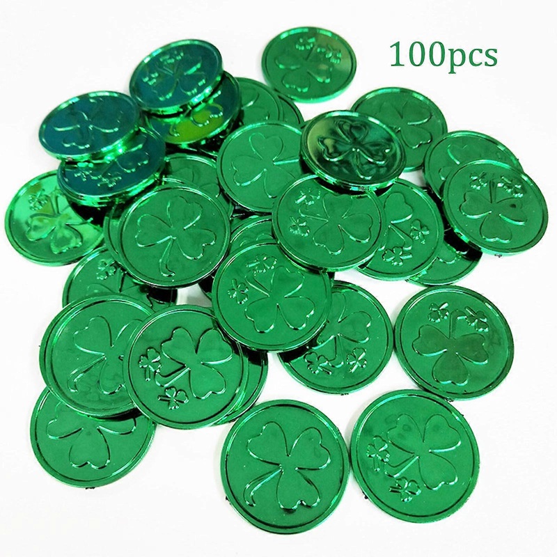 100pcs Mardi Gras Coin Costume Party Necklaces…Gay Pride…Gold