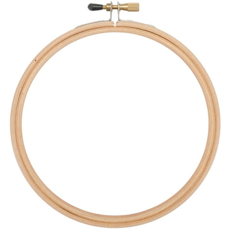 6 Wood Embroidery Hoop W/Round Edges By Frank A. Edmunds