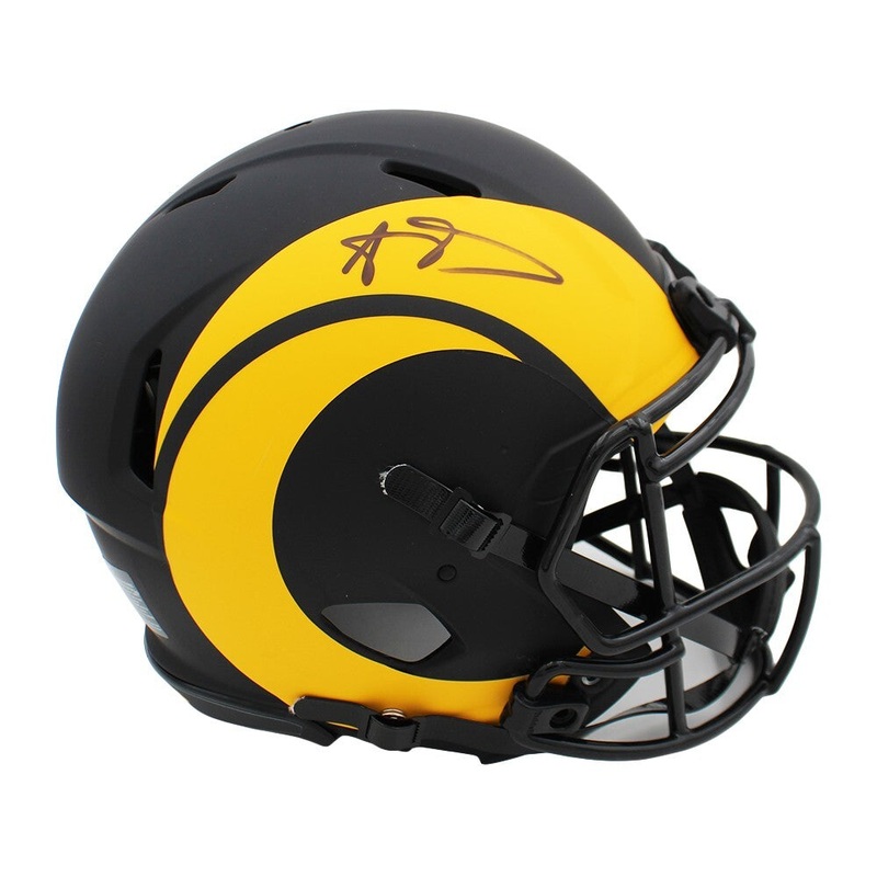 Aaron Donald Signed Los Angeles Rams Speed Authentic Eclipse NFL Helmet