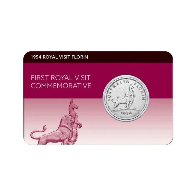 Australia Elizabeth II 1954 Royal Visit Florin Very Fine Pack