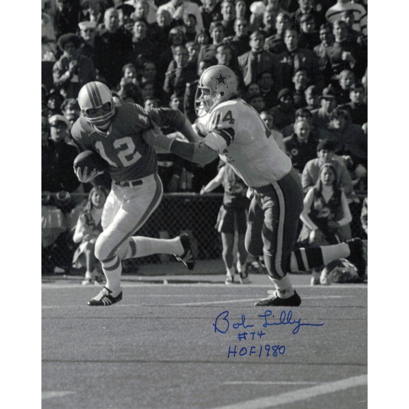 Bob Lilly Autographed Signed 8×10 Photo Dallas Cowboys SKU #245882
