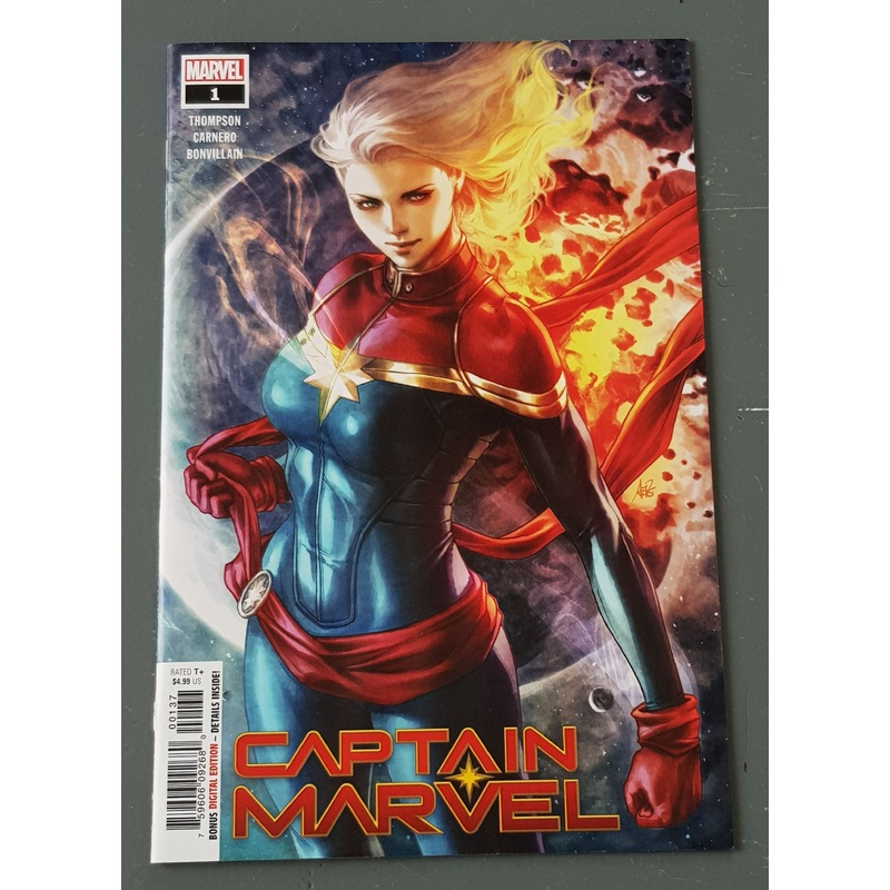 Captain Marvel Vol.11 #1 NM+ Artgerm Walmart Variant