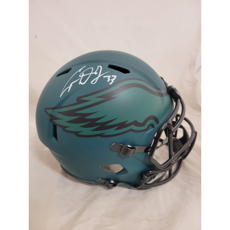 COOPER DEJEAN SIGNED PHILADELPHIA EAGLES RAVE SPEED REPLICA HELMET FANATICS