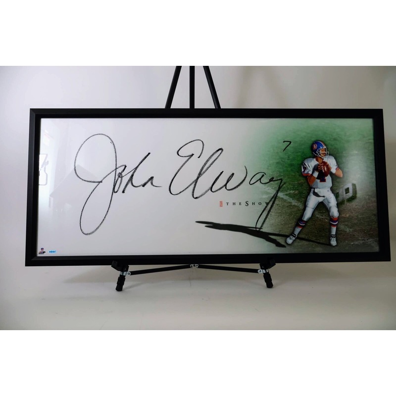 John Elway Denver Broncos The Show Autograph Upper Deck COA