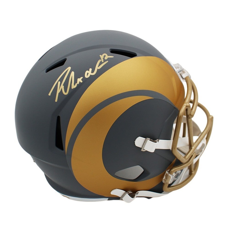 Puka Nacua Signed Los Angeles Ram Speed Full Size Slate NFL Helmet