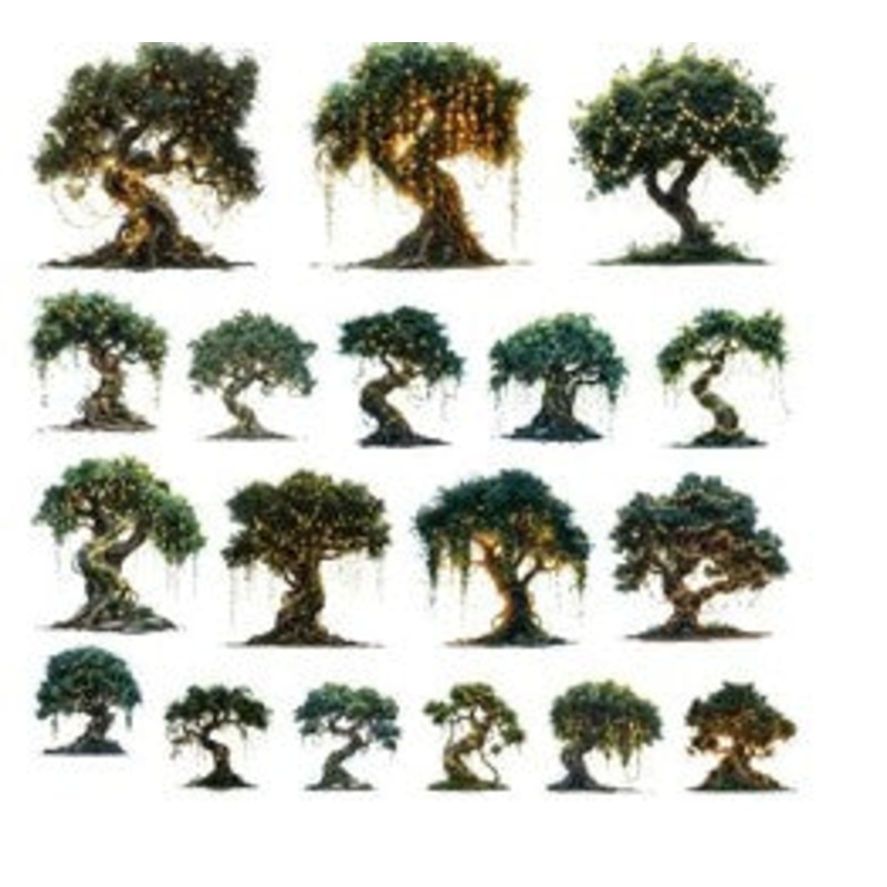 Simply Stated – Forest Fairy Tales Trees Ephemeras