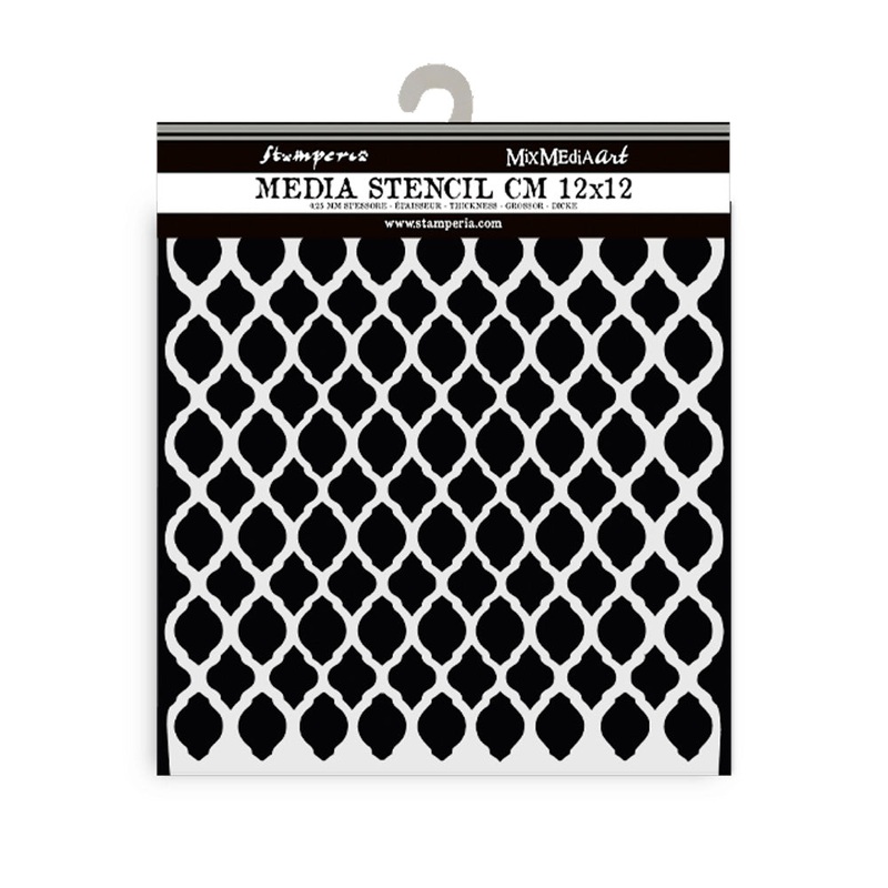 Stamperia Timeless Thick Stencil 12x12cm Net Texture