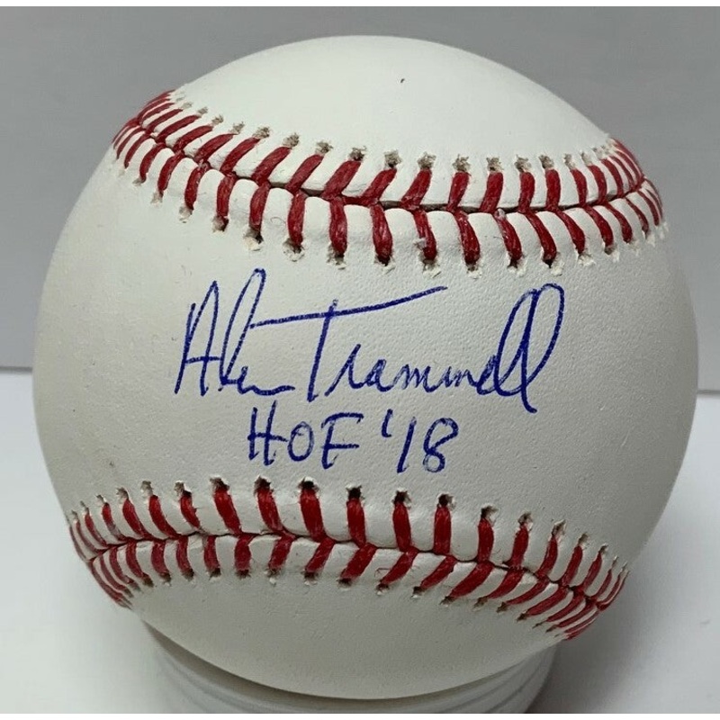 Tigers ALAN TRAMMELL Signed Official MLB Baseball AUTO w/ HOF ’18 – JSA