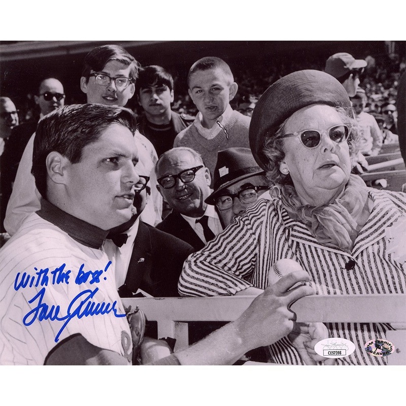 Tom Seaver Signed New York Mets Unframed 8×10 B&W MLB Photo -With The Boss Insc