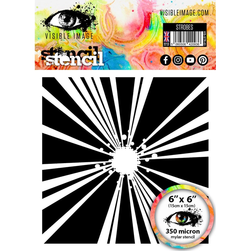Visible Image Strobes Stencil