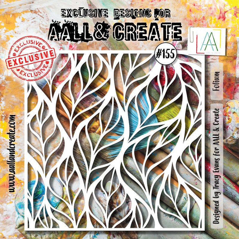 #155 – 6×6 Stencil – Folium