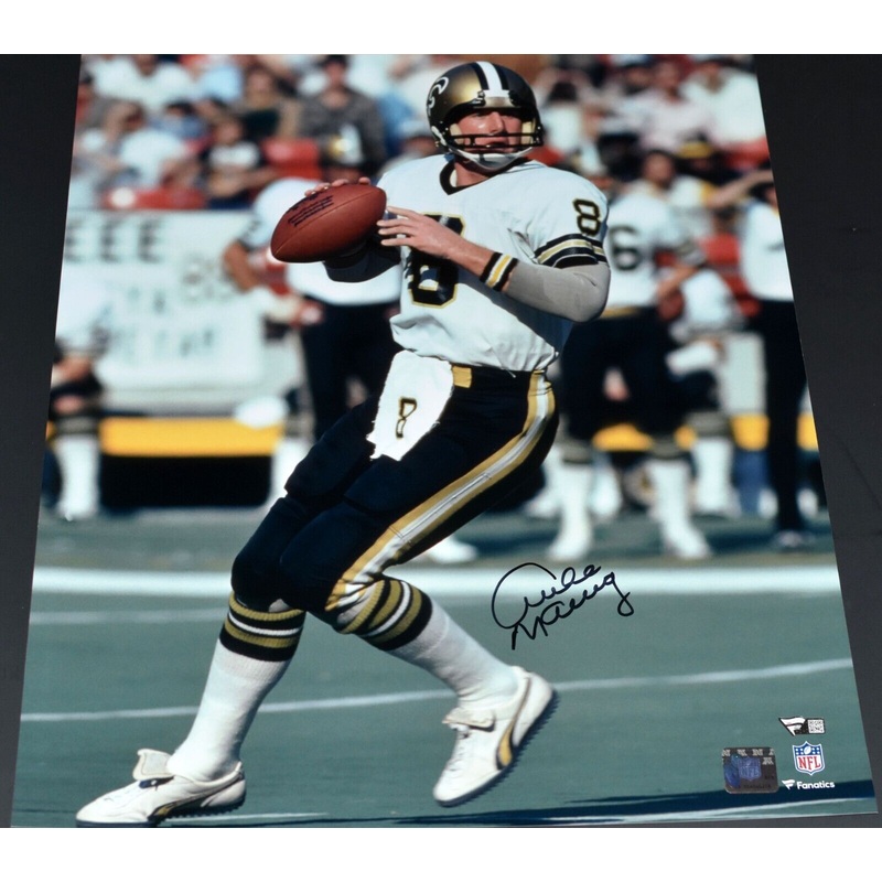 ARCHIE MANNING AUTOGRAPHED NEW ORLEANS SAINTS 16×20 PHOTO FANATICS