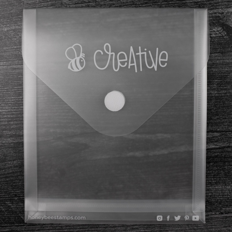 Bee Creative Project Storage Pouch – 7-3/8 x 8-1/2 Plastic Envelope