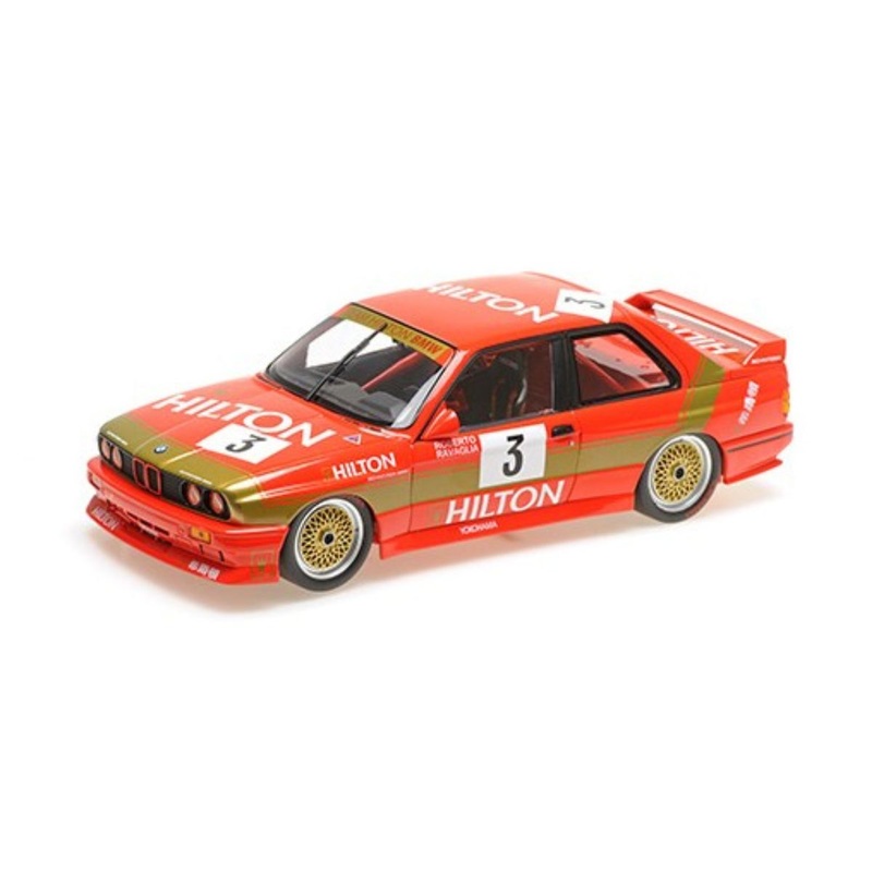 BMW M3 – SCHNITZER-BMW – DIETER QUESTER #7 – 2ND MACAU GUIA RACE 1987 –  1:18 Scale Diecast Model Car