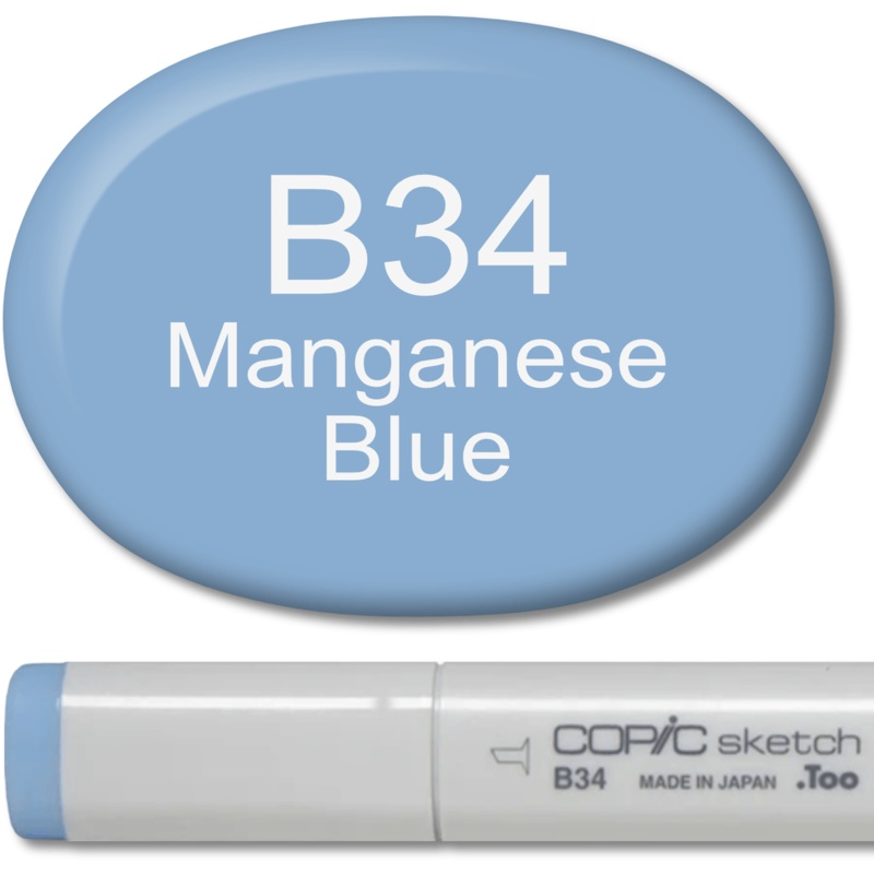 Copic Sketch Marker – B34 Manganese Blue