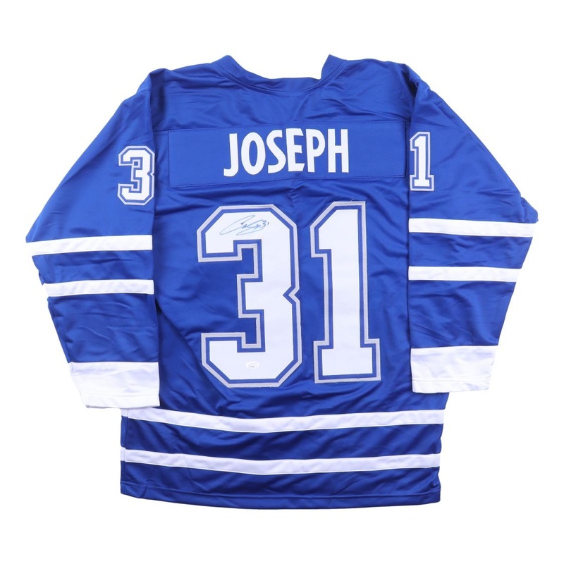 Curtis Joseph Toronto Signed Blue Hockey Jersey JSA