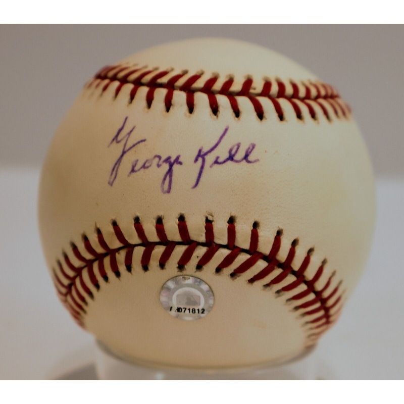 George Kell Autographed Baseball MLB COA