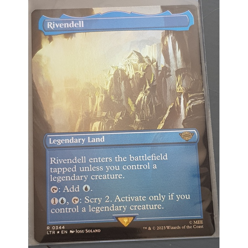 Magic the Gathering Lord of the Rings Rivendell LTR #344 (Borderless) Foil Trading Card
