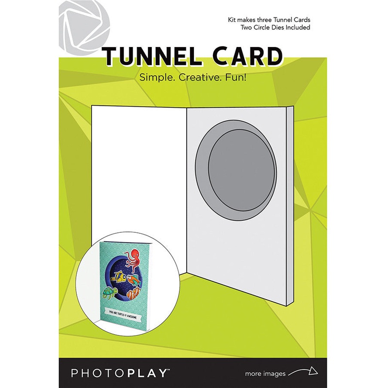 Photoplay  Paper Tunnel Card w/Circle Die (3pc)