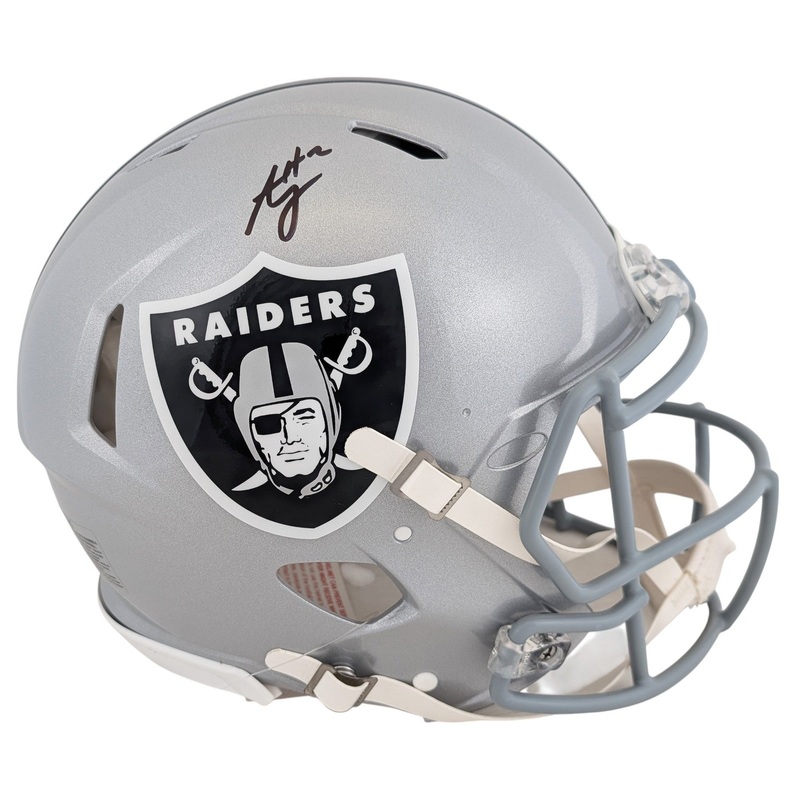 Raiders Ashton Jeanty Signed Full Size Speed Proline Helmet BAS Witnessed