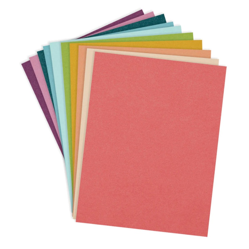 Spellbinders Rainbow Hues Assortment Colorwheel Cardstock 8.5×11 – 20 Sheets