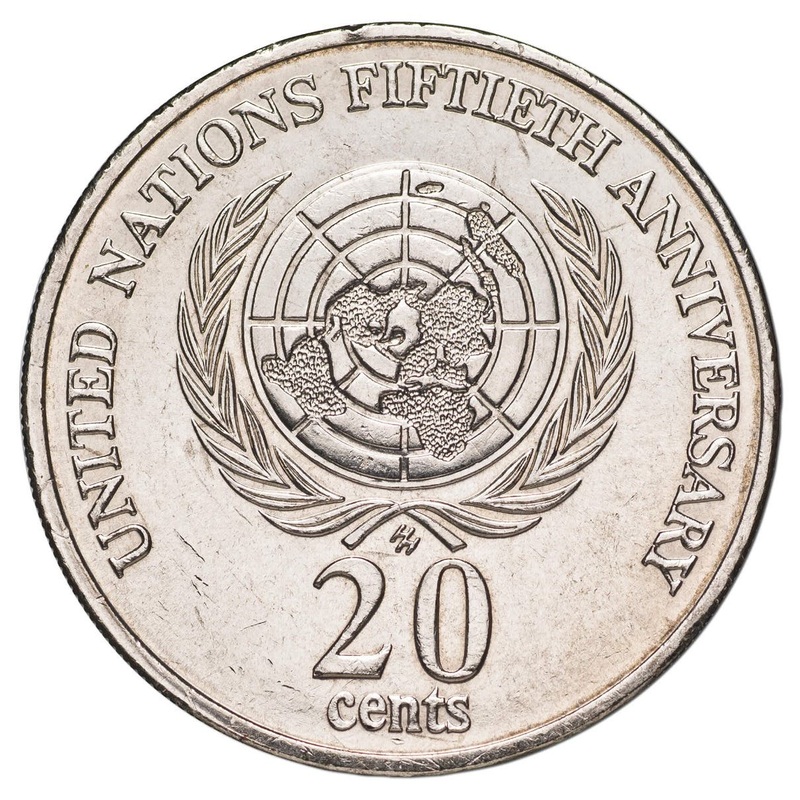 United Nations 1995 20c Uncirculated Coin