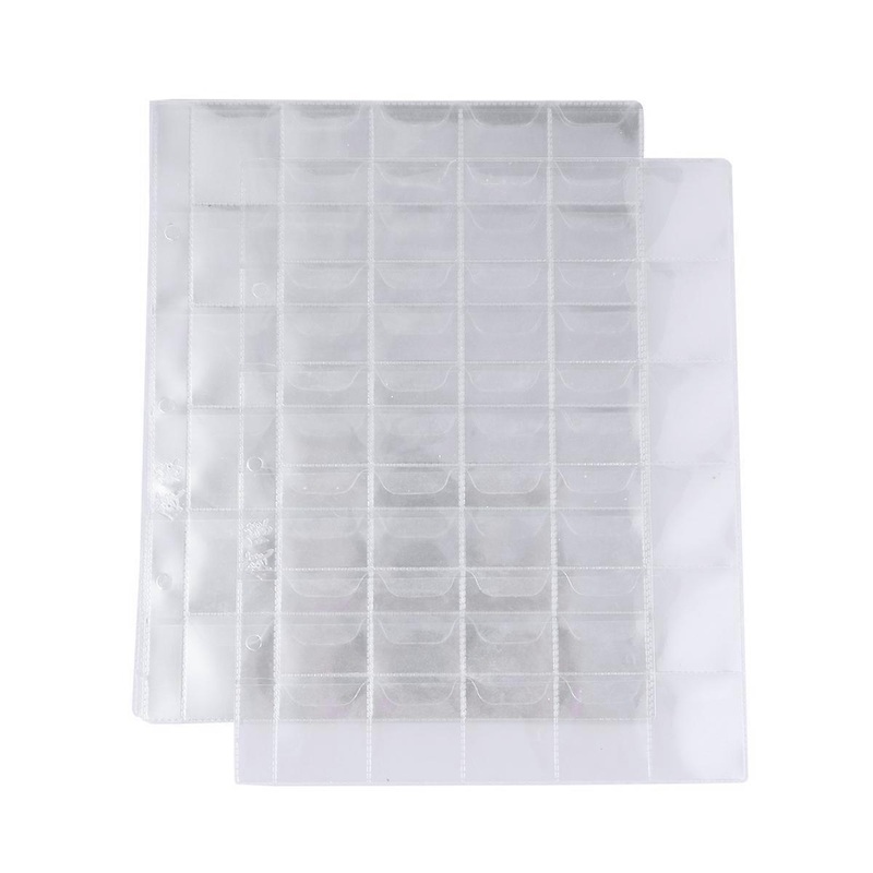 10pcs 30 Pockets Classic Coin Holders Coins Albums Currency Collection Storage Bag