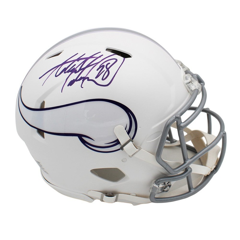 Adrian Peterson Signed Minnesota Speed Authentic Alternate White NFL Helmet
