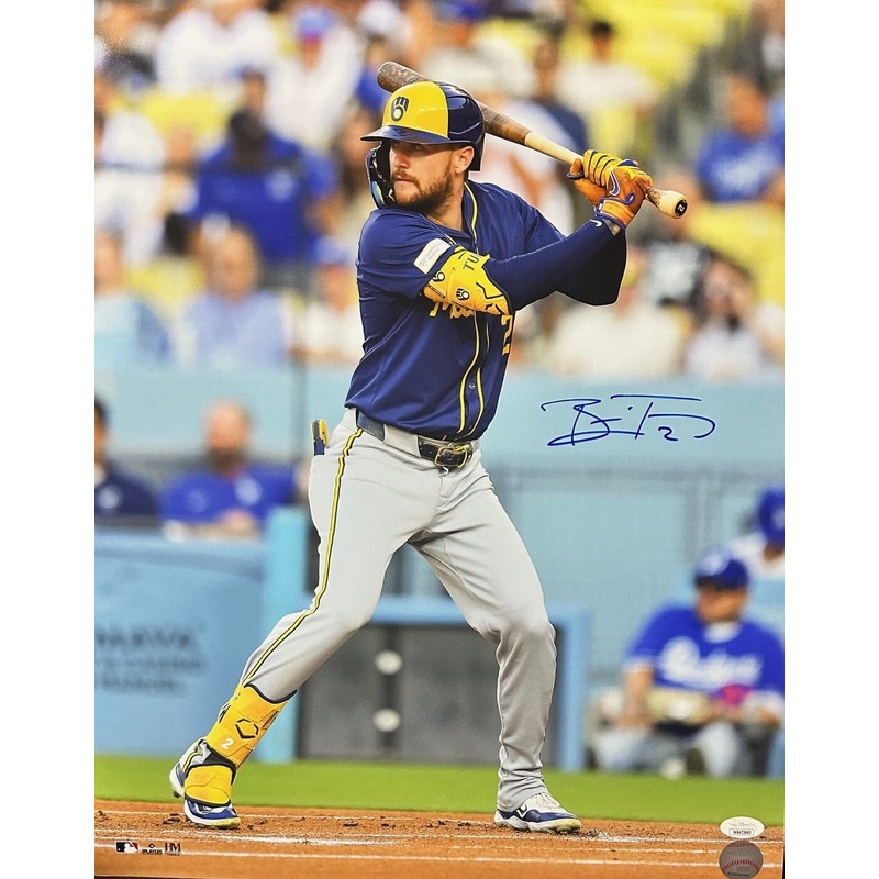 Brewers Infield Prospect BRICE TURANG Signed 16×20 Photo #5 AUTO – JSA