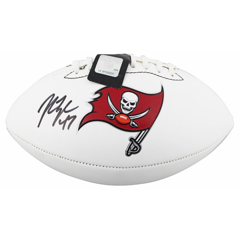 John Lynch Signed Buccaneers Logo Football (Beckett) 2020 Tampa Bay Rookie WR