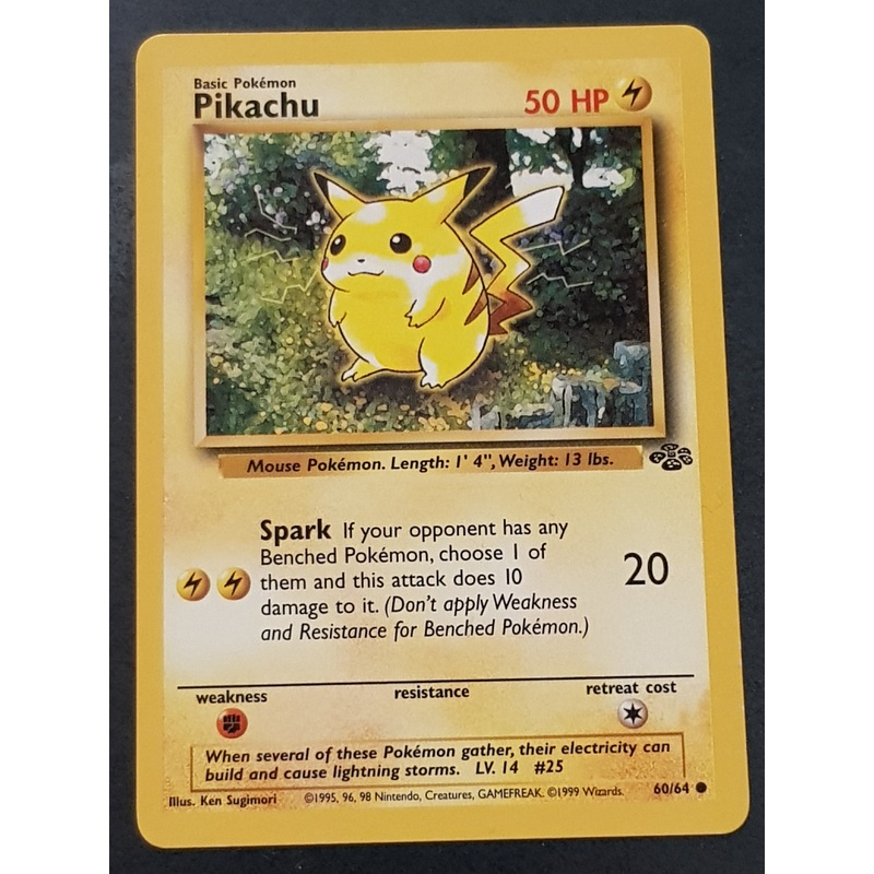 Pokemon Jungle Pikachu #60/64 Trading Card